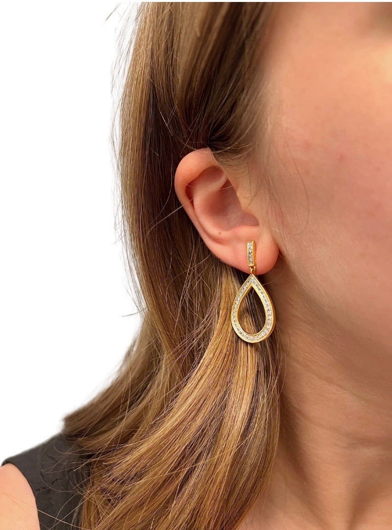 Diamond Tear Earrings The Woods Fine Jewelry