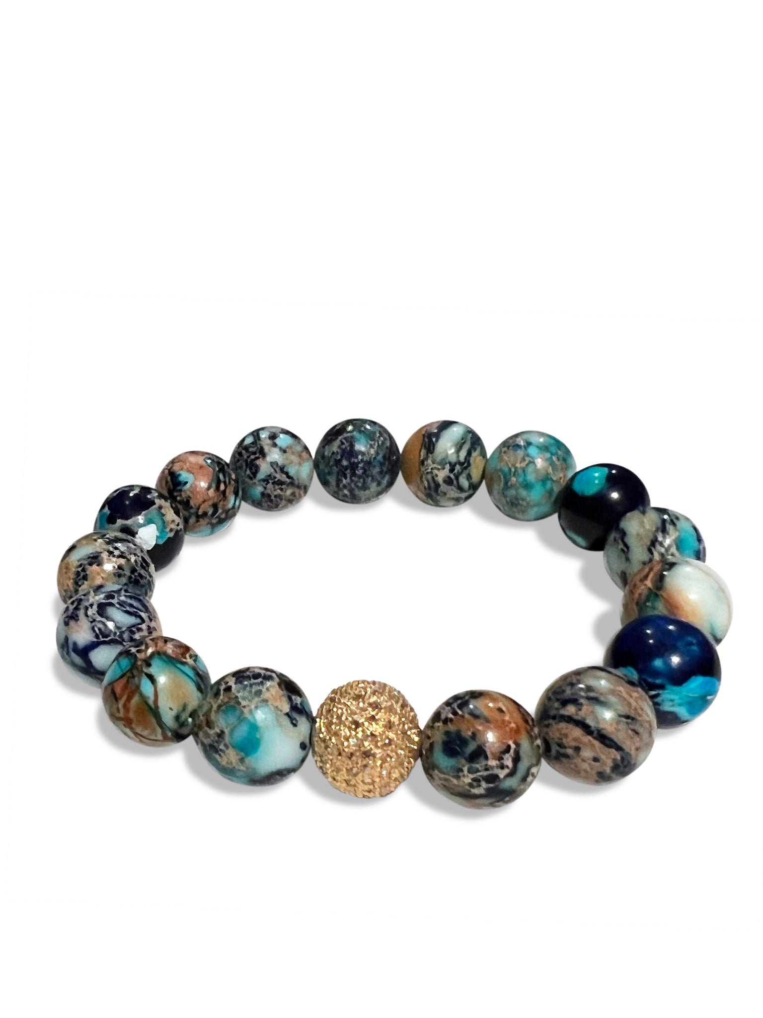 Imperial Jasper with Pave Diamond Ball