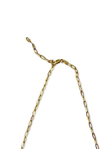 Gold 14kt Paperclip Chain 16"