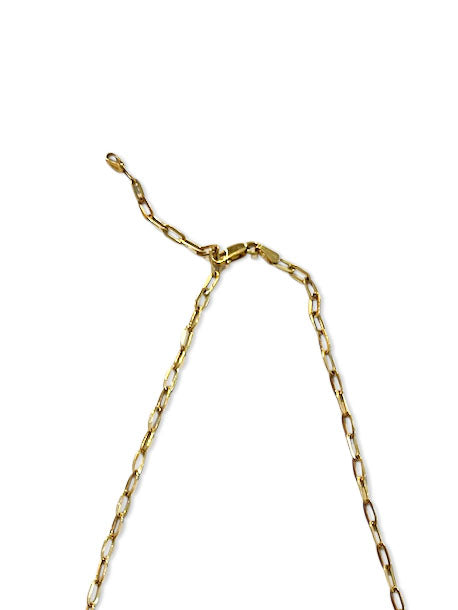 Gold 14kt Paperclip Chain 18"