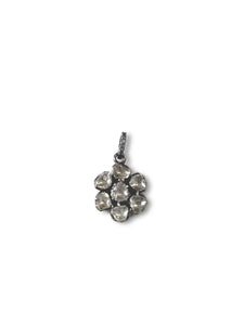 Diamond Flower set in Sterling Silver
