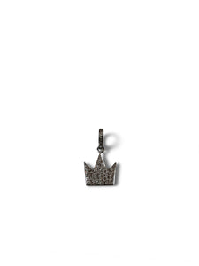Pave Diamond Crown set in Sterling Silver